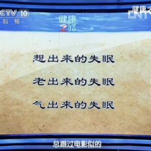 《健康之路》视频:程凯讲失眠 涌泉穴 劳宫穴 行间穴
