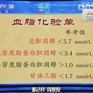 《健康之路》视频和笔记:周玉杰讲血脂高了怎么办 高血脂给健康带来的危害 颈动脉B超能看到 ...