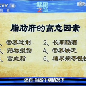《健康之路》20130925视频:贾继东讲脂肪肝的早期症状 肝的位置在哪里 转氨酶与肝损伤
