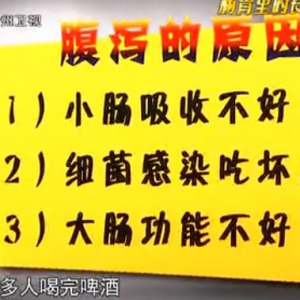 贵州卫视20130910养生视频和笔记：陈伟讲引发胃癌的原因、解决便秘和痔疮的方法