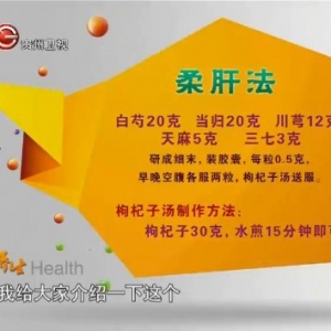贵州卫视20130823养生视频：吴圣贤讲偏头痛的原因及治疗、食疗方、头晕的原因及调养方