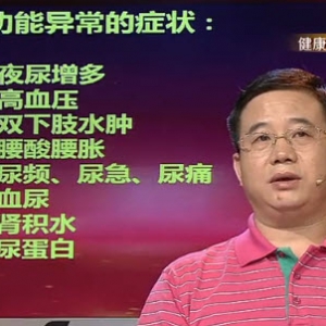 健康有道20131024视频:龙海波讲护理肾脏、肾脏功能损伤异常的症状、憋尿的危害、排尿  ...