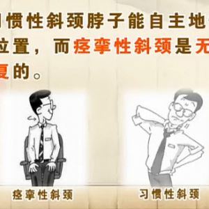 饮食养生汇20131218视频和笔记:张黎讲痉挛性斜颈,习惯性斜颈