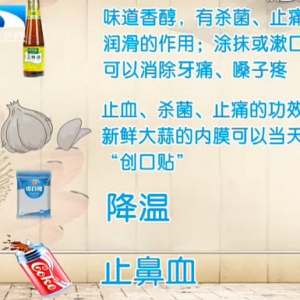 饮食养生汇20140103视频和笔记:张晔讲碰伤,磕伤,椰味虾,流鼻血