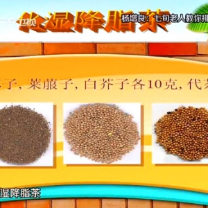 健康有道20140108视频和笔记:杨增良讲排毒,血瘀,湿毒,三子养亲茶