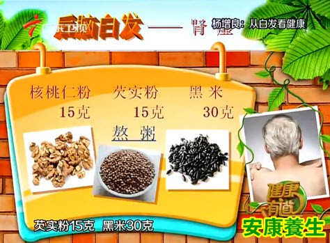 肾虚造成的后脑白发