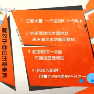 家政女皇20140129视频和笔记:何亮讲饺子,饺子皮,饺子馅,煮饺子