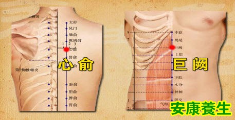 心俞和巨阙