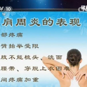 《健康之路》20140428视频和笔记:崔国庆讲肩膀疼痛巧应对（上）肩周炎康复锻炼操