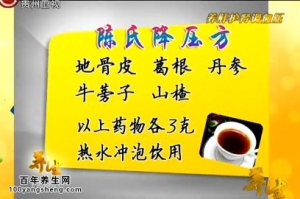 贵州卫视20140521养生视频和笔记：陈新讲养肝护肾调血压、陈氏降压方
