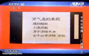 《健康之路》20140602视频和笔记:张晋 代金刚讲千年长寿操、八段锦（下）