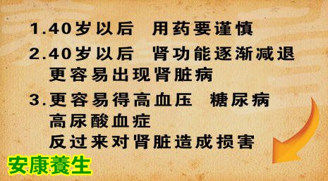 肾脏从40岁以后，每年缩小1%