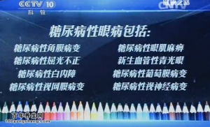 《健康之路》20140702视频和笔记:王宁利讲糖尿病会伤眼(上)、白内障、糖尿病眼病