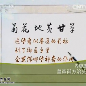 20140728《健康之路》视频笔记:张景春讲皇家御方治头晕、百合地黄粥、缩身法