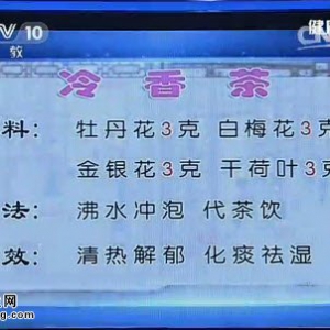 20141013《健康之路》视频和笔记:张晓甦讲痰湿体质、冷香丸、冷香茶、二陈汤、春砂蒸鲈鱼