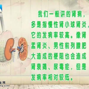 20141023饮食养生汇视频和笔记:钱嘉厚讲肾脏疾病的症状,肾脏病患者的饮食