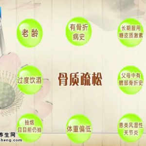 饮食养生汇20141104视频和笔记:秦新艳讲骨质疏松症状,如何预防骨质疏松