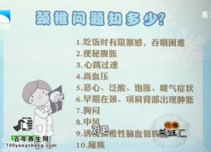饮食养生汇20141111视频和笔记:张峻斌讲颈椎病的表现及治疗方法