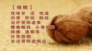 《养生堂》20141125视频:王玉英讲核桃的功效及禁忌、补肾益精粥、青娥丸、核桃隔心木