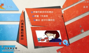 家政女皇20141211视频和笔记:陈允斌讲鼻炎的症状及治疗、鼻炎的危害