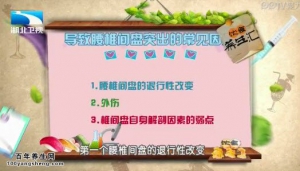 20150105饮食养生汇视频和笔记:闫汝蕴讲椎间盘突出的原因及治疗