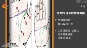 家政女皇20150112视频和笔记:高振宗讲掌纹与健康 什么样的生命线才健康