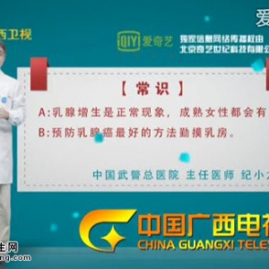 艾问常识20150115视频和笔记:纪小龙讲怎样预防乳腺癌 乳腺健康摸出来
