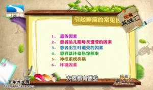饮食养生汇20150415视频和笔记:引发癫痫的因素 癫痫发作的注意事项
