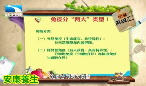 饮食养生汇20150422视频和笔记:免疫的功能 白癜风的诱因 超敏反应
