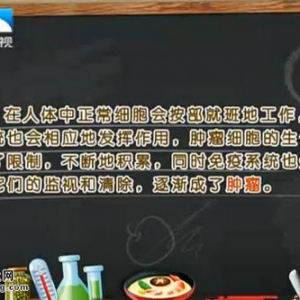 饮食养生汇20150528视频和笔记:杨国旺讲引起肿瘤的原因 结肠腺瘤恶