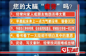 聚健康20150529视频和笔记:吃出最强大脑-6 大脑疲劳的危害