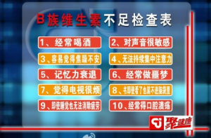 聚健康20150602视频和笔记:吃出最强大脑-8 B族维生素不足的检查