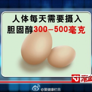 聚健康20150805视频笔记：《食来运转-3》胆固醇的功能