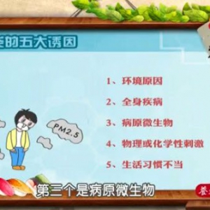 饮食养生汇20151008视频和笔记:咽炎的诱因及分类 咽炎并发症