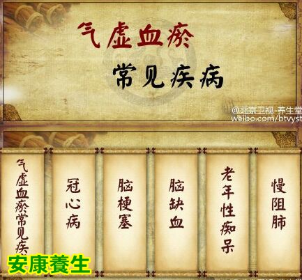 气虚血瘀的常见疾病