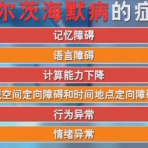 聚健康20160307视频:《换个思路调“难病”（2）》阿尔兹海默症的症状表现及预防治疗