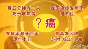 北京卫视20160522《养生堂》结直肠癌的发病风险与早期预防