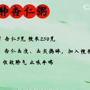 《健康之路》20161105收养肺气呼吸操、收肺杏仁粥、参梅鸡汤