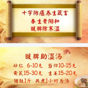 《养生堂》20170405熊露《春生防癌阳中求》寒湿体质与肿瘤的关系
