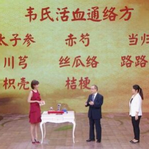 《养生堂》20170918《“拨云见天”养晶珠》韦氏活血通络方