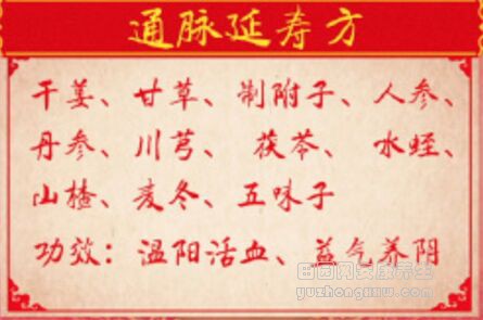 通脉延寿方