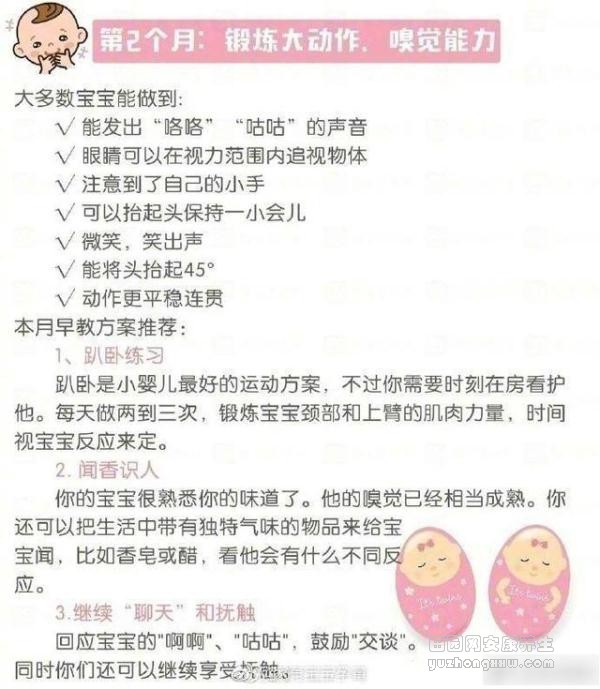 宝宝的早期各项能力发育指标