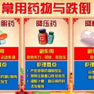 《致敬最美天使 携手护理健康》居家常见药物与跌倒的关系