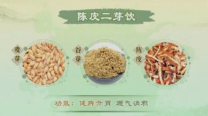 《健康之路》赵鲁卿,詹志来,陈皮,化橘红,连翘,,陈皮二芽饮,止咳化痰方,理气开胃饮,连翘祛痘饮,银翘散